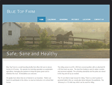 Tablet Screenshot of bluetopfarm.com